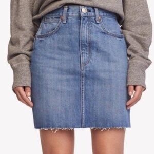 NWT rag & bone MOSS SKIRT Clean Levee 24